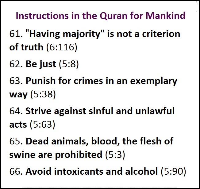 Instructions in the Quran for Mankind9-
